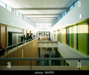 Samworth Enterprise Academy, Leicester, United Kingdom, Feilden Clegg Bradley Architects, Samworth enterprise academy bridges at Stock Photo