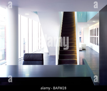 Office Building Henry St, Limerick, Ireland, Carmody Groarke, Office building henry st overall interior view. Stock Photo