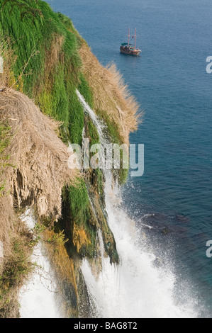Düden Waterfall Antalya Turkey Stock Photo