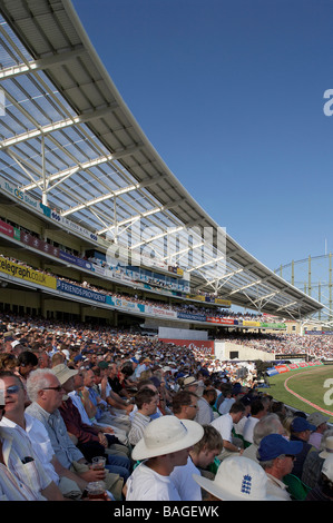 Ocs Stand, London, United Kingdom, Hok Sport/the Miller Partnership, Ocs stand low level view in shade at vauxhall road end. Stock Photo