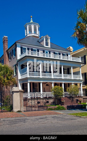 A historical Southern Mansion and Home in Charleston South Carolina USA North America Stock Photo