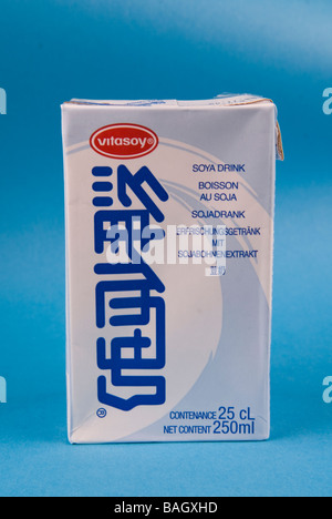 Chinese Soya drink carton Stock Photo