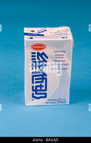 Chinese Soya drink carton Stock Photo