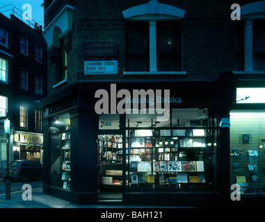 Koenig Book Shop, London, United Kingdom, David Chipperfield, Koenig book shop exterior night view. Stock Photo