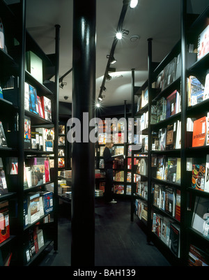 Koenig Book Shop, London, United Kingdom, David Chipperfield, Koenig book shop basement. Stock Photo