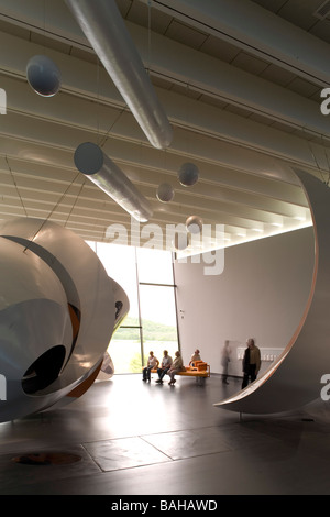 Nebra Ark, Wangen, Germany, Holzer Kobler Architekturen, Nebra ark general view of exhibition area. Stock Photo