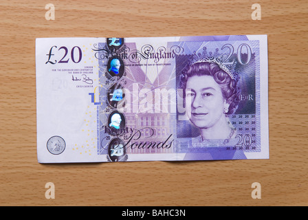 Twenty pounds banknote Stock Photo