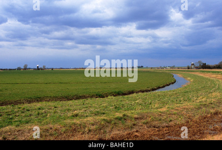 River Bure and Upton Marshes Norfolk Stock Photo