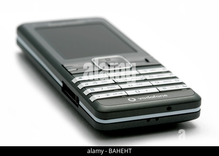 Mobile cell phone cellular handy modern new technology small portable telephone telecom telecommunications convenient slim thin Stock Photo