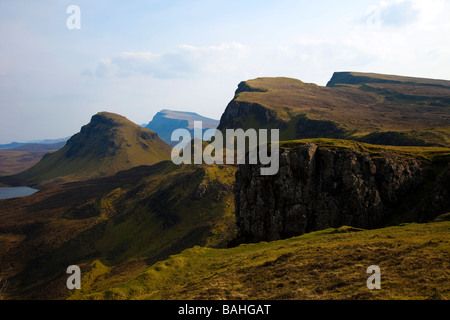 The Quiraing, Trotternish Ridge, Isle of Skye, Scotland, UK Stock Photo