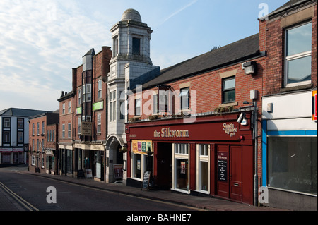 "Silkworm" public house on "Mill Street" in Macclesfield, Cheshire, England, "Great Britain" Stock Photo
