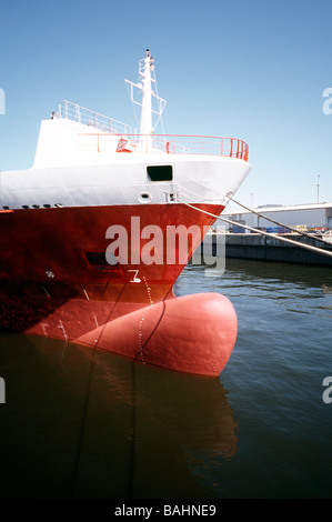 April 24, 2009 - Sietas built and Foroohari owned container ship Confianza in the German port of Hamburg. Stock Photo