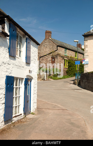UK Gloucestershire Forest of Dean Blakeney village centre attractive cottages in back street