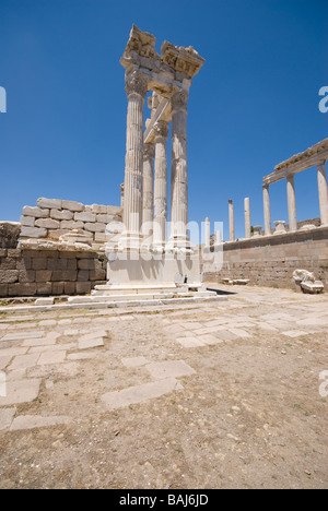 Ruins of the ancient city of Bergama Turkey Stock Photo