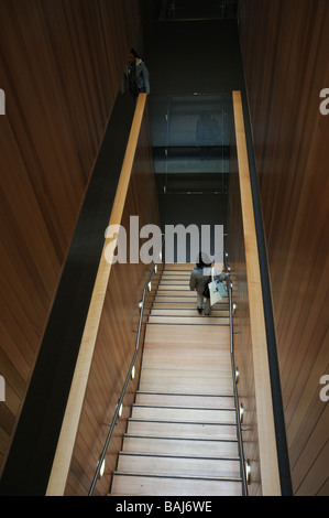 A stairway in Kroon Hall at Yale University, New Haven, Conn. Stock Photo