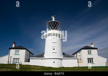 Lighthouse on Caldey Island Pembrokeshire Stock Photo