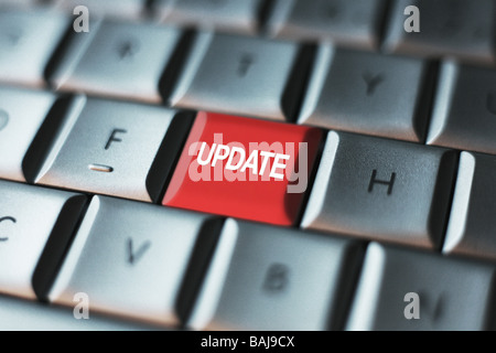 update Button on a Computer Key Board Stock Photo
