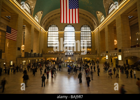 Main concourse of Grand Central Terminal railway station in New York America Stock Photo