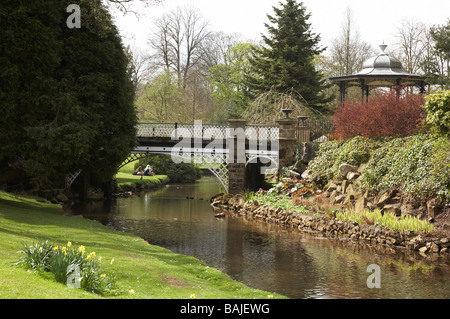 Pavilion gardens in Buxton UK Stock Photo