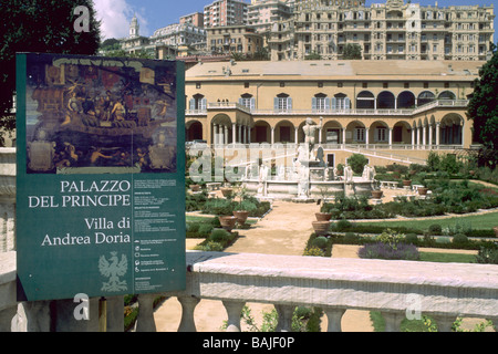 The Prince s Palace Villa Andrea Doria Genoa Italy Stock Photo