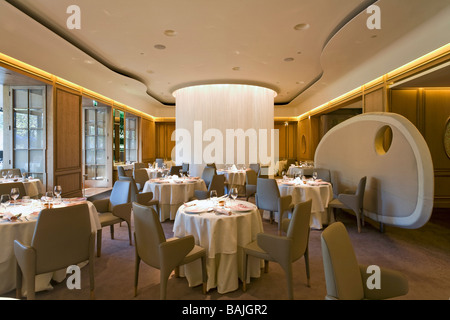 Alain Ducasse Restaurant, London, United Kingdom, Patrick Jouin, Alain ducasse restaurant main interior. Stock Photo