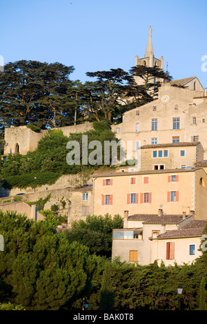 France, Vaucluse, Bonnieux, Luberon Mountains Stock Photo