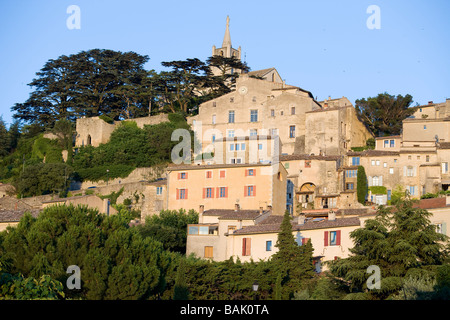 France, Vaucluse, Bonnieux, Luberon Mountains Stock Photo