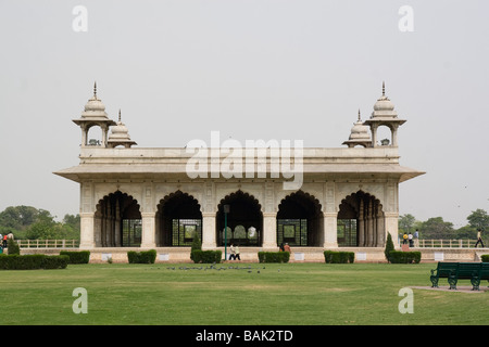 India Delhi The Red Fort Diwan i Khas Hall of Private Audiences Stock Photo