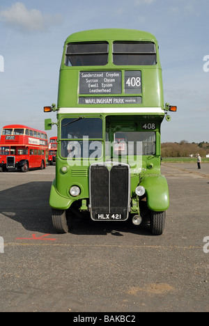Front view of HLX 421 1948 AEC Regent III London Transport London Country RT 604 New in July 1948 with Body No 1853 the bus Stock Photo