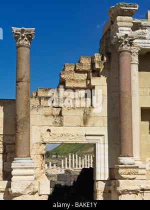 Israel Bet She'an Roman Theater ruins Stock Photo