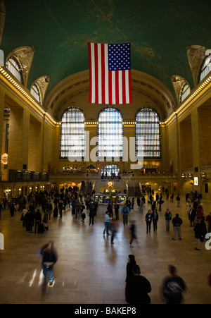Main concourse of Grand Central Terminal railway station in New York America Stock Photo