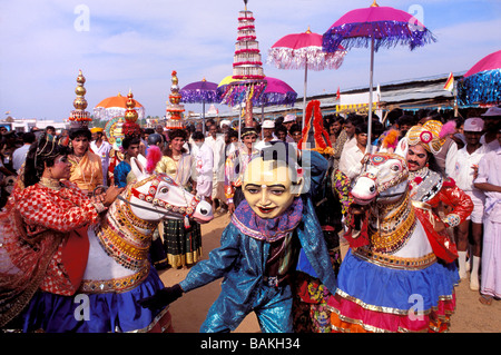 India, Karnataka State, Shravanabelagola, the most important religious place of the Jainism, Jain Festival Stock Photo