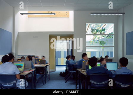 Larmenier and Sacred Catholic Primary School, London, United Kingdom, Studio E Architects, Larmenier and sacred catholic primary Stock Photo