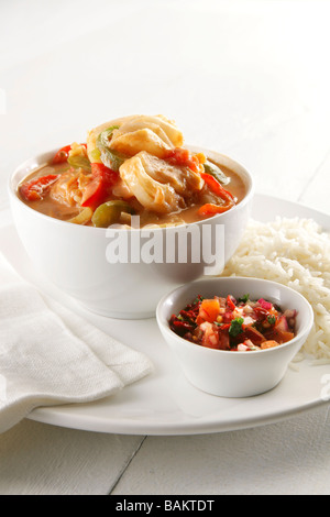 Fish in Coconut Sauce Stock Photo