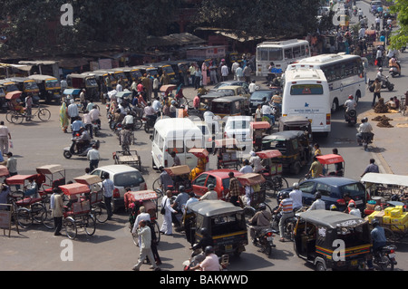 Streets of Jaipur Rajasthan India Stock Photo