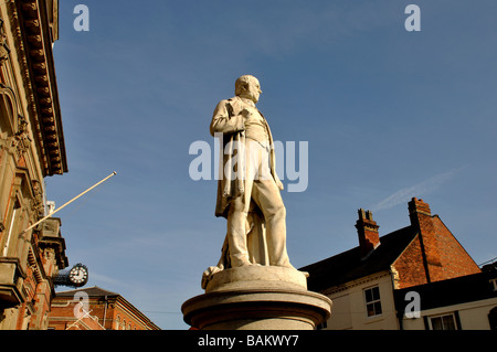 Rowland Hill statue, Kidderminster, Worcestershire, England, UK Stock Photo