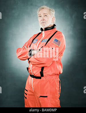 Portrait of an astronaut Stock Photo