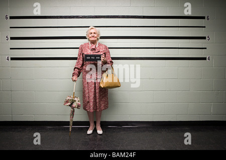 MUgshot of senior woman Stock Photo