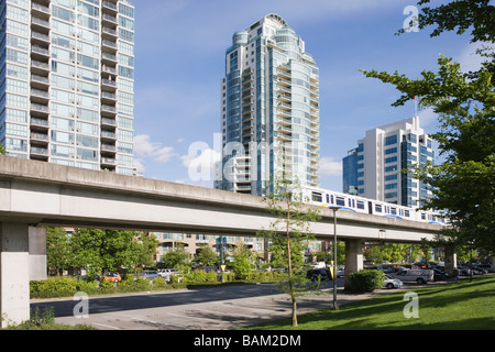 Vancouver sky train Stock Photo