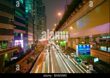 Elevated highway in shanghai Stock Photo