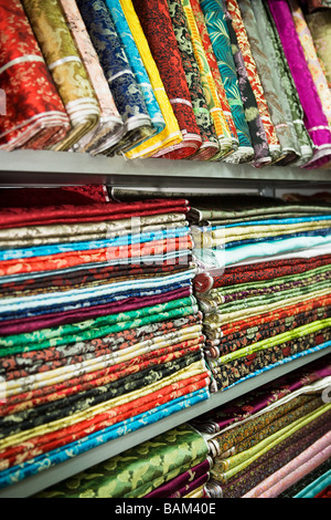 Fake Chanel, Vuitton, and Dior product at the fabric market in Shanghai  China Stock Photo