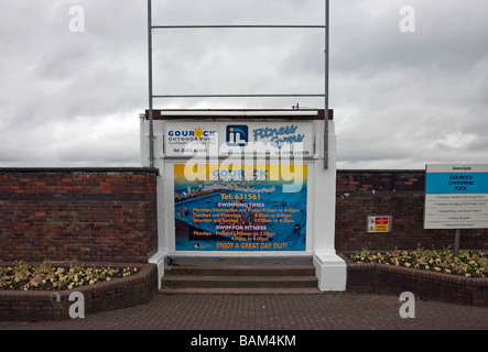 Gourock Outdoor Bathing Pool Stock Photo