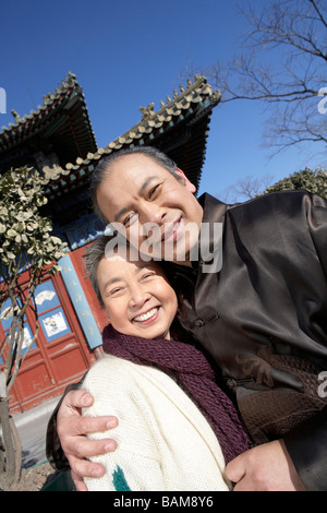 Portrait Of Smiling Elderly Couple Stock Photo