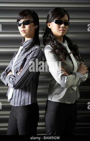 Portrait Of Serious Businesspeople Stock Photo