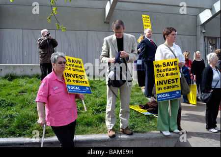 Protest in Edinburgh 22nd of April 2009 Stock Photo