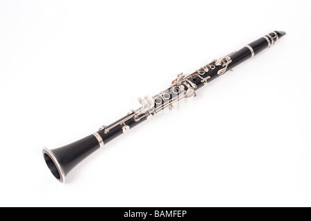 a clarinet isolated on a white background Stock Photo