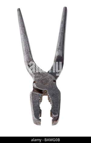object on white tool combination pliers Stock Photo