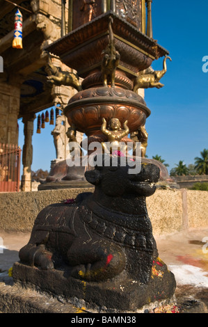 Brihadishwara Temple Nandi Mandapa Thanjavur Tamil Nadu India Stock Photo