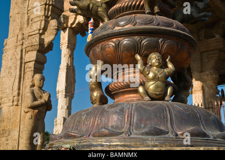 Brihadishwara Temple Nandi Mandapa Thanjavur Tamil Nadu India Stock Photo