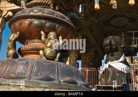 Nandi Mandapa Brihadishwara Temple Thanjavur Tamil Nadu India Stock Photo